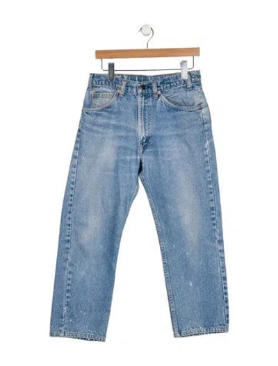 Pre-owned Vintage Levi's Mid-rise Straight Leg Jeans In Blue