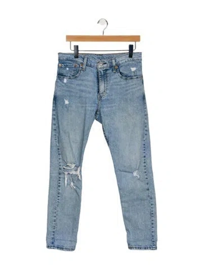 Pre-owned Vintage Levi's Mid-rise Straight Leg Jeans In Blue