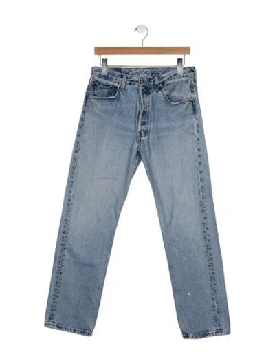 Pre-owned Vintage Levi's Mid-rise Straight Leg Jeans In Blue