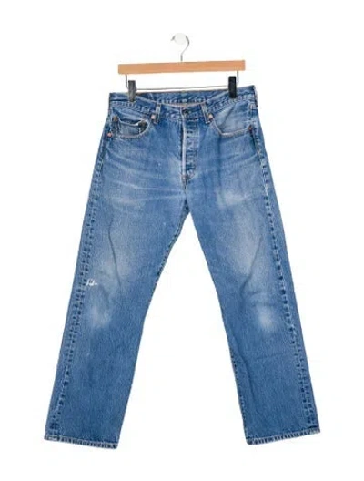 Pre-owned Vintage Levi's Mid-rise Straight Leg Jeans In Blue