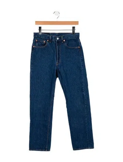Pre-owned Vintage Levi's Mid-rise Straight Leg Jeans In Blue