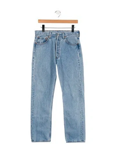 Pre-owned Vintage Levi's Mid-rise Straight Leg Jeans In Blue