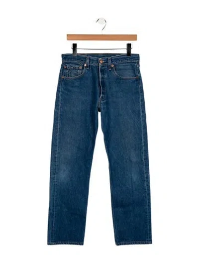 Pre-owned Vintage Levi's Mid-rise Straight Leg Jeans In Blue