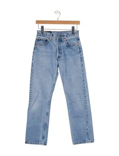 Pre-owned Vintage Levi's Mid-rise Straight Leg Jeans In Blue