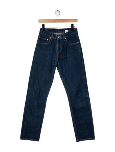 Pre-owned Vintage Levi's Mid-rise Straight Leg Jeans In Blue