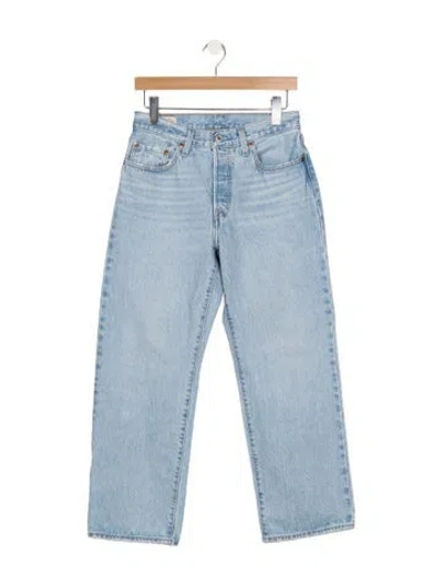 Pre-owned Vintage Levi's Mid-rise Straight Leg Jeans In Blue
