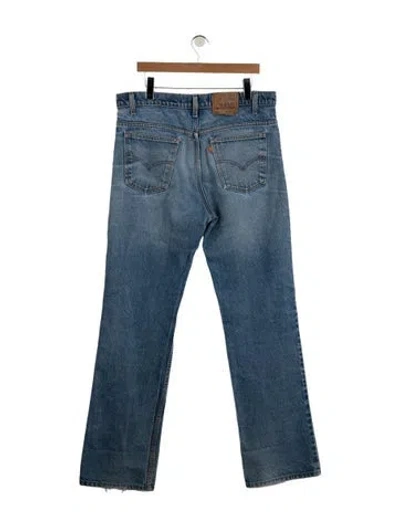 Pre-owned Vintage Levi's Mid-rise Straight Leg Jeans In Blue