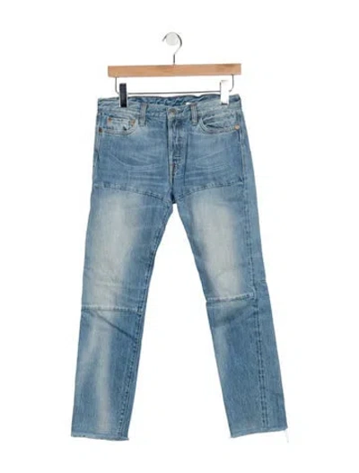 Pre-owned Vintage Levi's Mid-rise Straight Leg Jeans In Blue