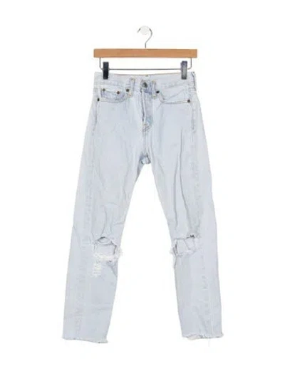 Pre-owned Vintage Levi's Mid-rise Straight Leg Jeans In Blue