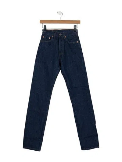 Pre-owned Vintage Levi's Mid-rise Straight Leg Jeans In Blue