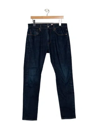 Pre-owned Vintage Levi's Mid-rise Straight Leg Jeans In Blue