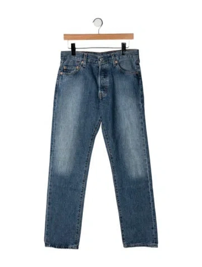 Pre-owned Vintage Levi's Mid-rise Straight Leg Jeans In Blue