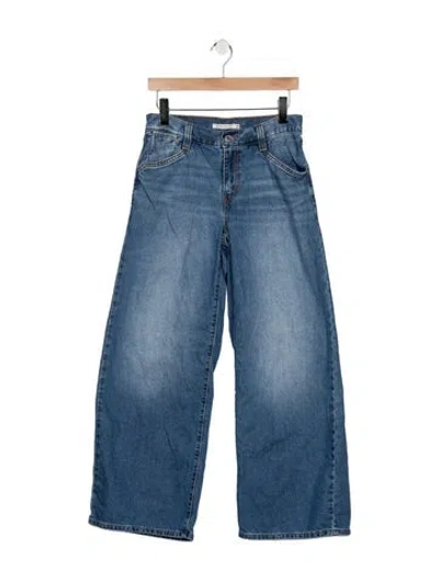 Pre-owned Vintage Levi's Mid-rise Wide Leg Jeans In Blue