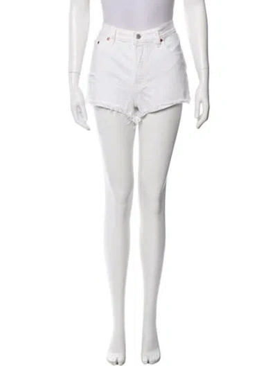 Pre-owned Vintage Levi's Mini Shorts In White