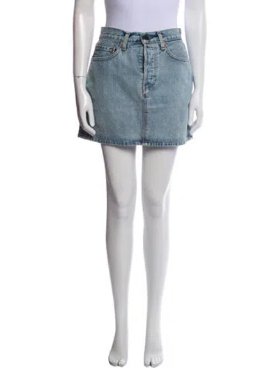 Pre-owned Vintage Levi's Mini Skirt In Blue