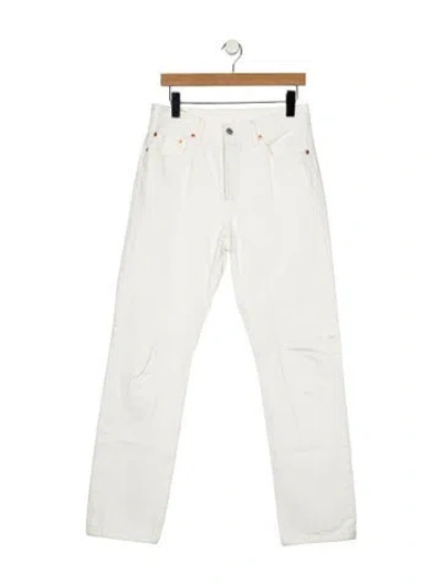 Pre-owned Vintage Levi's Straight Leg Pants In White