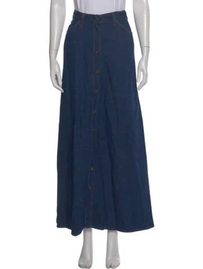 Pre-owned Vintage Levi's Vintage Long Skirt In Blue