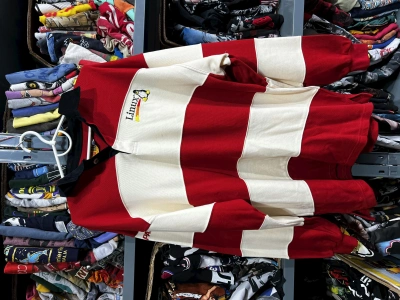 Pre-owned Vintage Linux 90's Sweatshirt Rugby Longsleeve Size Xl In Red