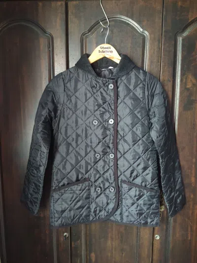 Pre-owned Vintage Mackintosh Scotland Quilted Double-breasted Jacket In Black