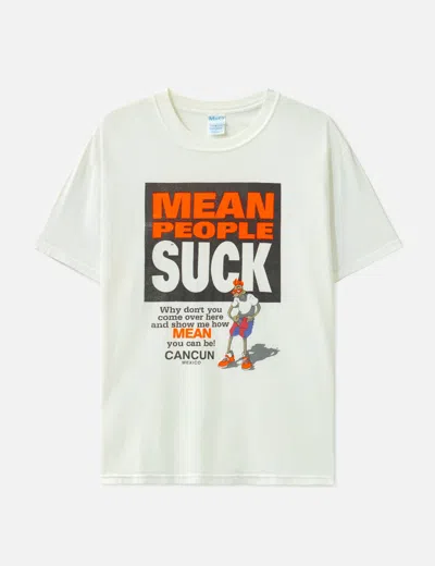 Vintage Mean People Suck T-shirt In White