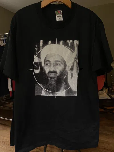 Pre-owned Vintage Osama Bin Laden T Shirt In Black