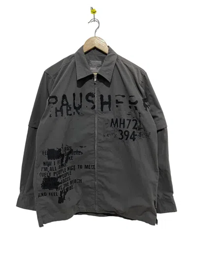 Pre-owned Vintage Outreef Pausherf Mh72 Zipper Jacket Design In Silver