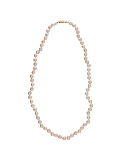 Pre-owned Vintage Pearl Necklace In Neutral