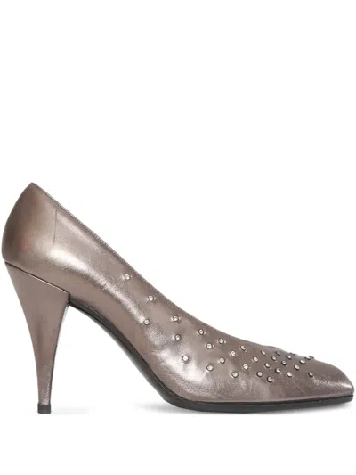 Pre-owned Vintage  100mm Metallic-effect Pumps