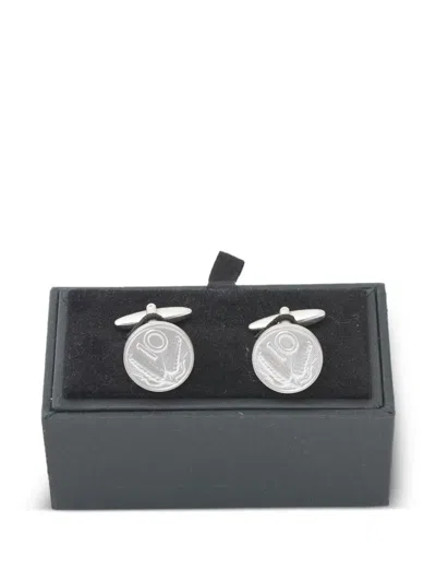 Pre-owned Vintage  Coin-shaped Cufflinks