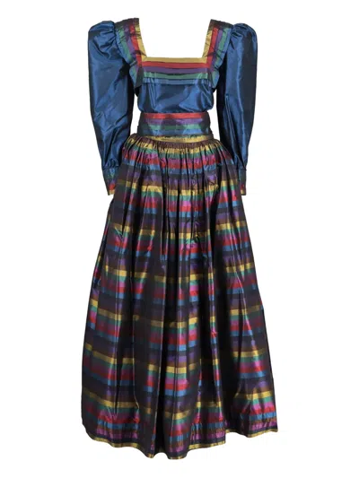 Pre-owned Vintage  Striped Skirt Suit