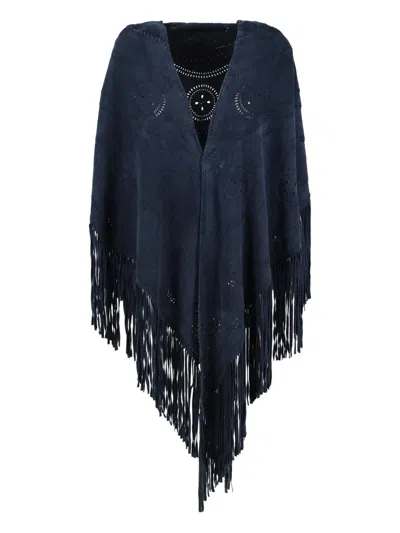 Pre-owned Vintage  Suede Shawl