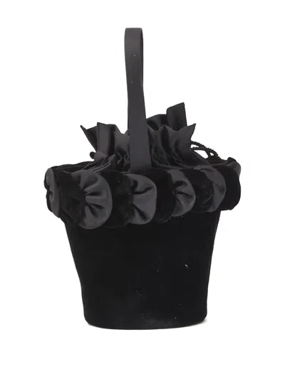 Pre-owned Vintage  Velvet Bucket Bag