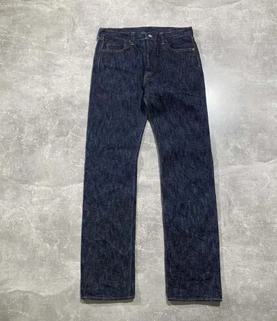 Pre-owned Vintage Red Cloud Cannabis Denim Jeans Y2k Japan Street Style In Blue