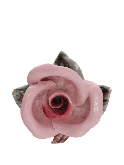 Pre-owned Vintage Rose Brooch In Pink