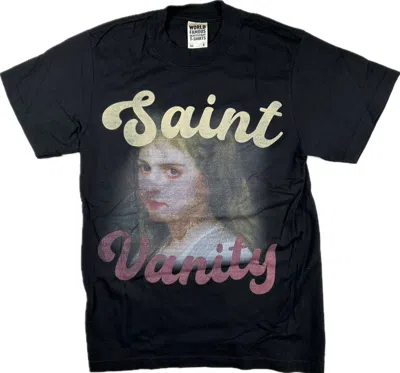 Pre-owned Vintage Saint Vanity T-shirt In Black