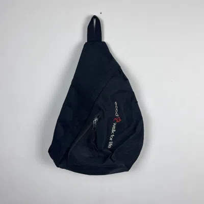 Pre-owned Vintage Sling Bag Ecco Y2k Gorpcore In Black