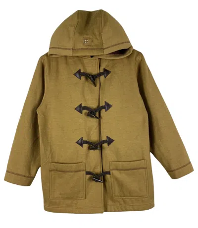 Pre-owned Vintage Steal  Gerry Cosby Fluffy Duffle Coat Hoodie Jacket In Sand