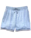 Vintage Summer 4-way Stretch Volley Swim Trunk In Blue