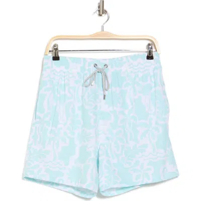 Vintage Summer 4-way Stretch Volley Swim Trunks In Green