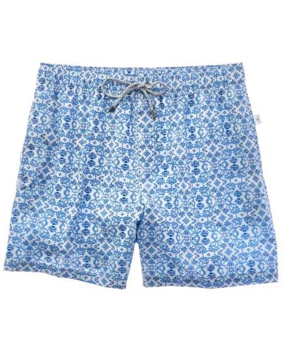 Vintage Summer 4-way Swim Short In Blue