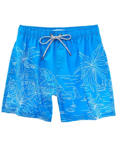 Vintage Summer 4-way Swim Short In Blue