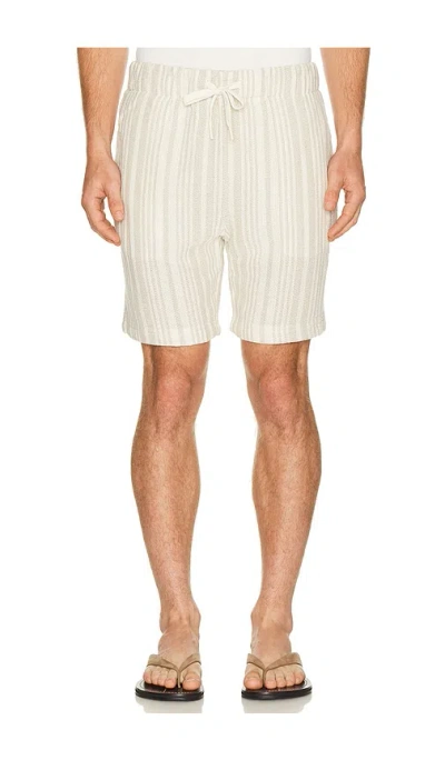 Vintage Summer Basket Weave Shorts In Neutral