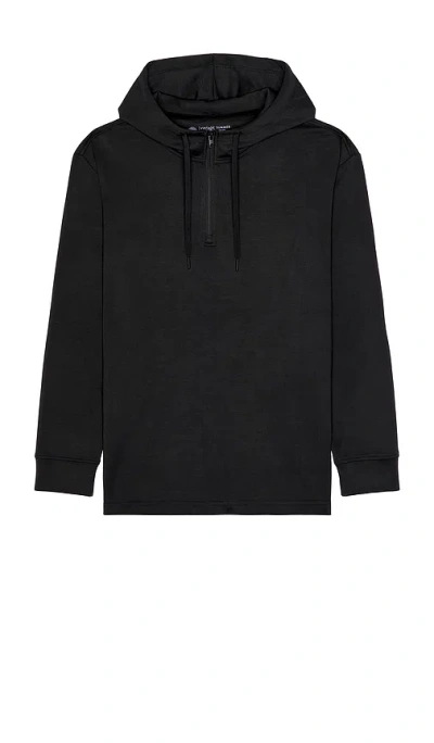 Vintage Summer Performance Cloud Hoodie In Black