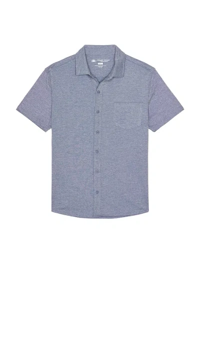Vintage Summer Performance Pique Shirt In Blue