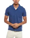 Vintage Summer Basketweave Camp Shirt