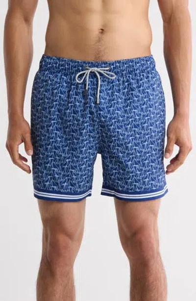 Vintage Summer Four-way Stretch Swim Trunks