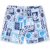 Vintage Summer Little Boy's & Boy's Printed Drawstring Shorts In Blue