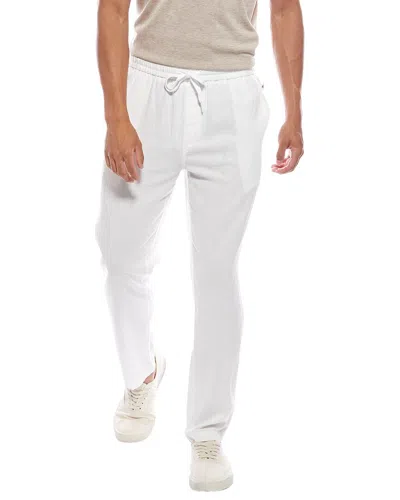 Vintage Summer Linen-blend Pant In White