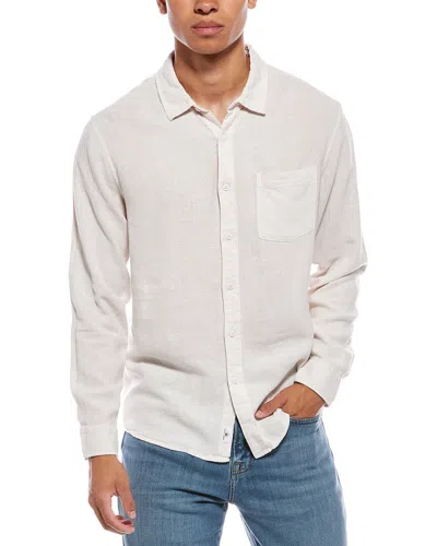 Vintage Summer Linen-blend Shirt In White