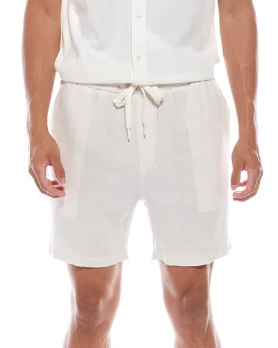 Vintage Summer Linen-blend Short In White